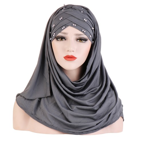 Ramadan Amira Women's Hijab Muslim Long Headscarf Islamic Prayer Head Wrap Shawl - Picture 45 of 47