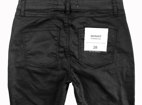 AU 10 “ Cotton On “ Ladies Black Skinny Jeans - Mid Rise - See All Photos - NWT - Picture 4 of 6