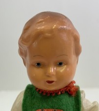 Hard Plastic / Celluloid German 7  Doll Marked EDI 16,