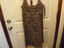 New York & Company womans 4 sun dress cotton gather top