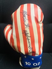 Matthew Saad Muhammad Signed Auto Boxing Jumbo American Glove  Rare WBC Champion