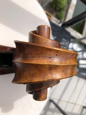 Lumaca contrabbasso forata a mano acero testa molto vecchia contrabbasso lumaca