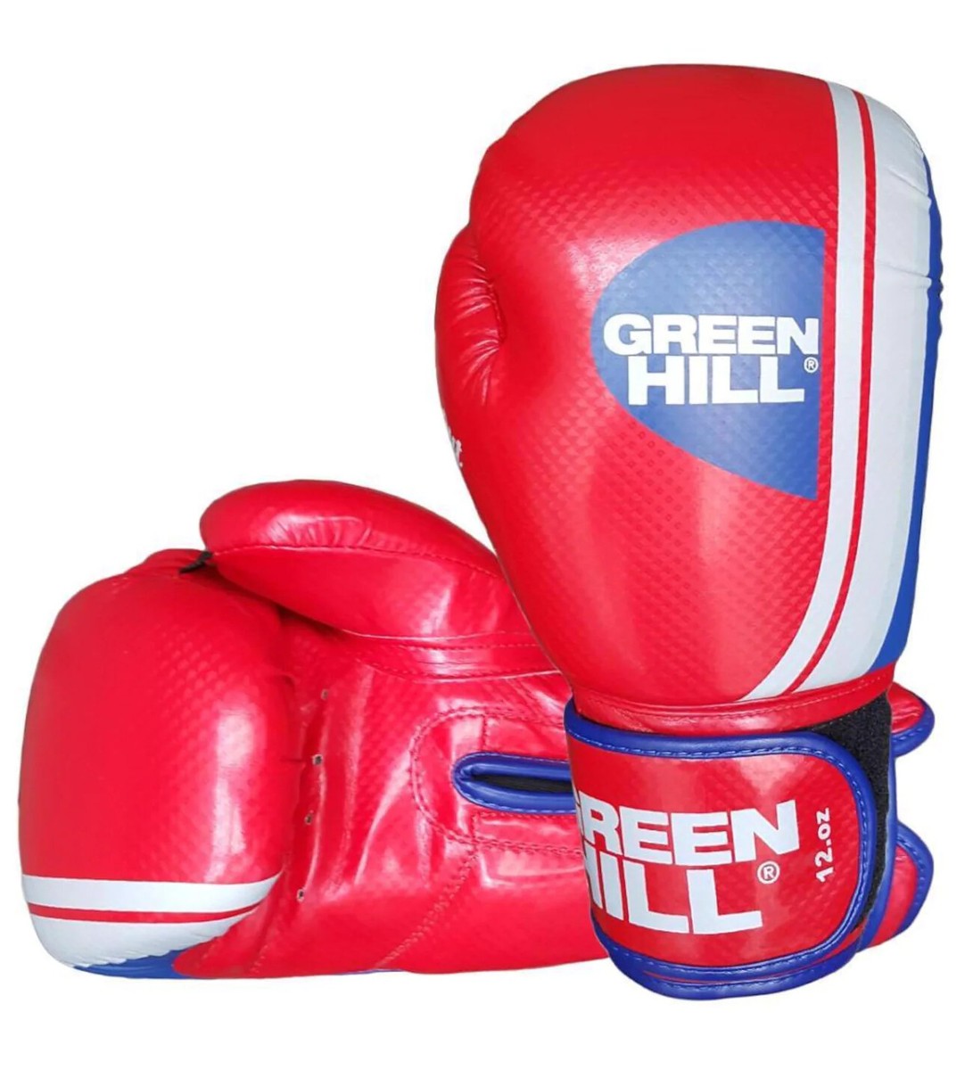 Guanti Da Sparring Green Hill In Pelle - Kickboxing, MMA, Allenamento Pesante - 12, 14, 16 Oz