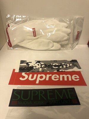 Supreme Snow Camo Box Logo Sticker Red Box Logo Nuova York