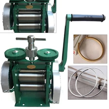 Manual Combination Rolling Mill Machine Jewelry Press Making Flake+Round Wire