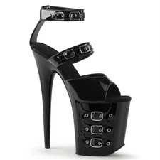 26cm Very High Stiletto Heel Women's Platform Sandal Buckle Pole Dance Nightclub