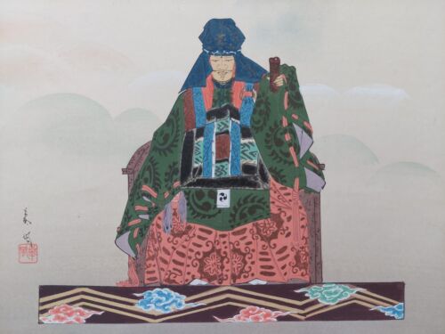 JAPANESE WOODBLOCK PRINT SHIN HANGA ORIGINAL ANTIQUE TSUKIOKA KOGYO 1927 Signed - Picture 2 of 7
