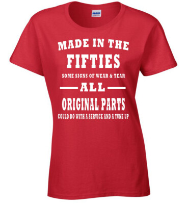 Born In The Fifties Damen T-Shirt Geburtstag Geschenk Oma Oma 50er Mama