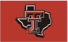 Texas Tech Flag (State Of Texas With Double T) 3’ x 5’.