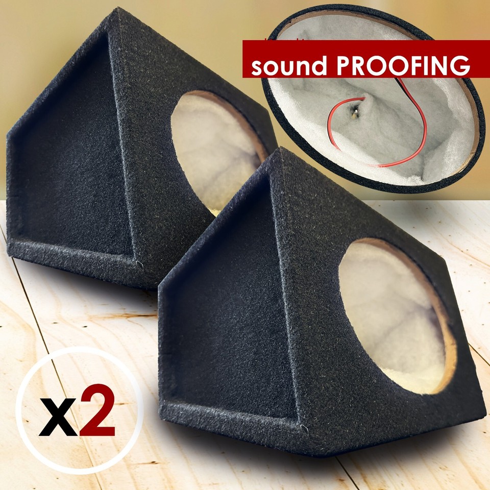 2x S1 6 x 9 Inch Car Audio Speaker Box 6x9 Enclosures with Terminal - 2 ...