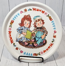 Vintage Raggedy Ann and Andy Plate Oneida Deluxe 1969 8.25
