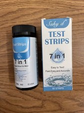 Accurate 7-in-1 Water Test Strips Kit for Drinking Water Aquarium Hot Tub Pool