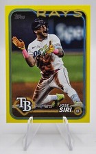 JOSE SIRI 2024 TOPPS SERIES 2 YELLOW #436 TAMPA BAY RAYS (FREE SHIP OVER $10)