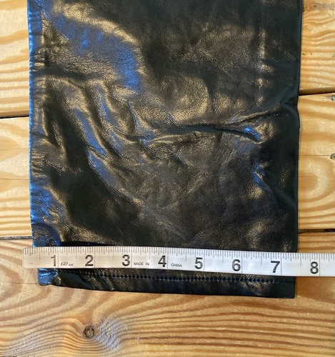 Agolde Women’s Unique High Rise Denim Leather jeans size 24 Black Ee - Picture 10 of 10