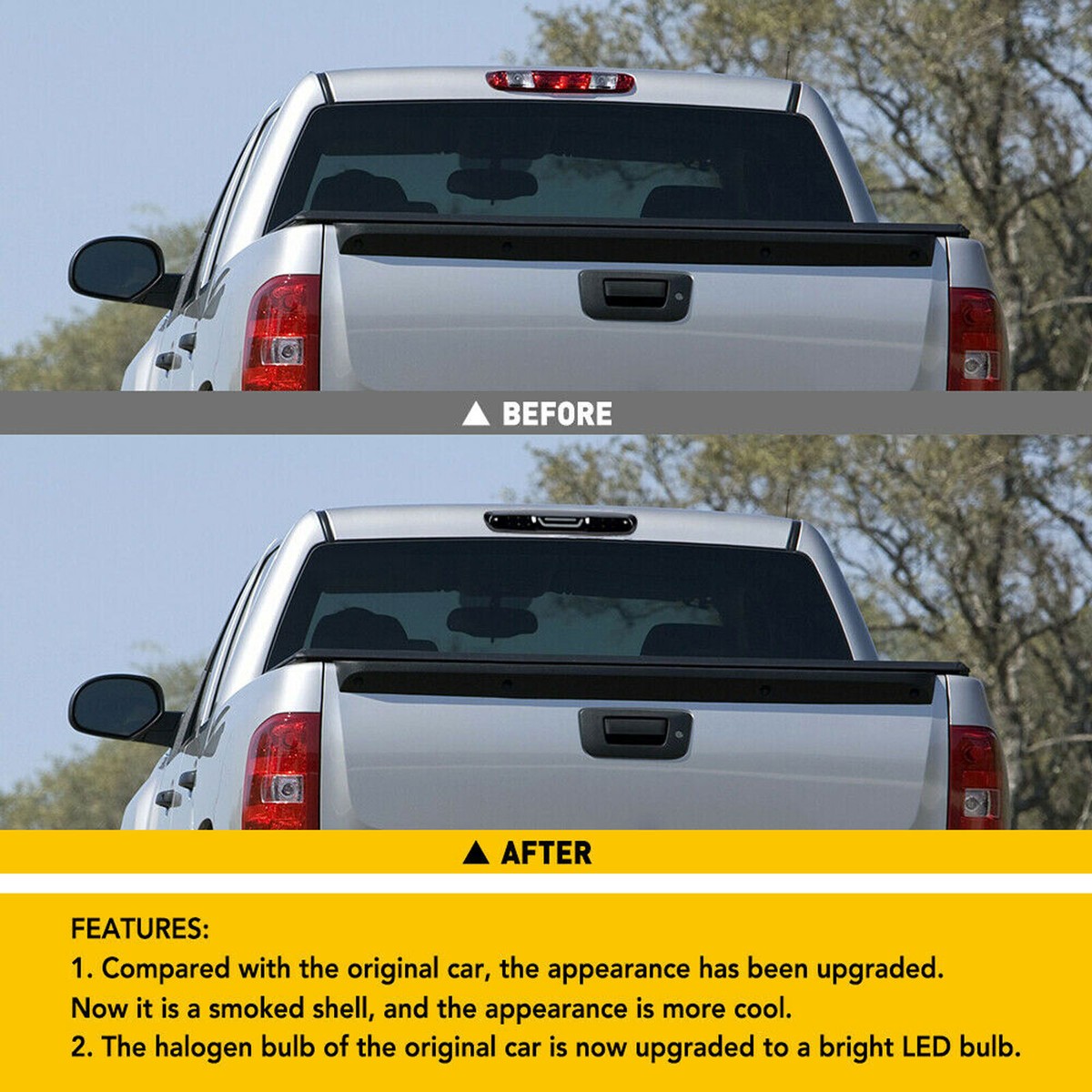 POUR 2007-13 CHEVY Silverado GMC Sierra 1500 2500 3500 DEL Troisième - Foto 4