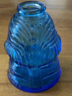 Vintage Gen. George Washington Blue Glass Figural Wheaton