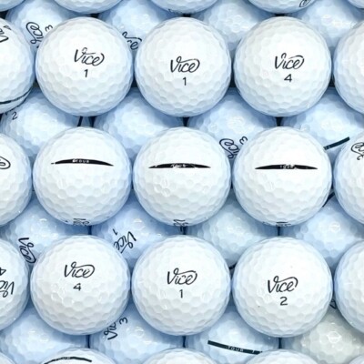 100 Vice Tour Bulk Lot Used Golf Balls 5A Mint Condition FREE SHIPPING