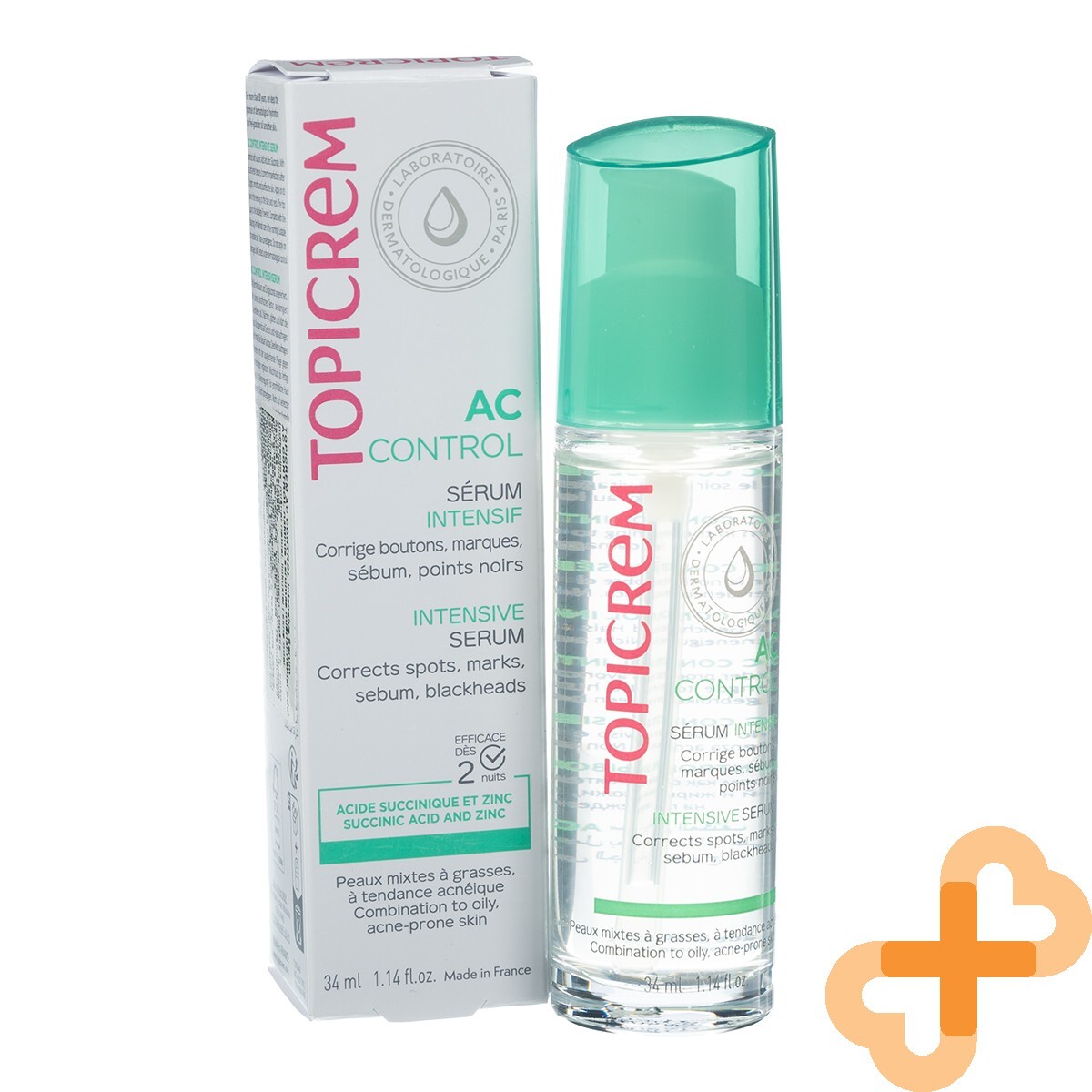 Topicrem AC Controllo Notte Siero per Combination-Oily Skin 34ml Viso Correttore