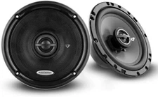 Black Diamond 6.5" Coaxial Speakers 2-way, 4 Ohm, Grill Included, Pair, DIA-65.2