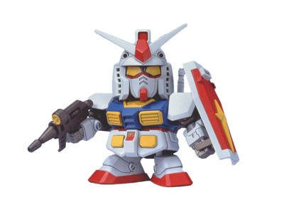 Bandai Hobby BB #36 Heavyarms Gundam - Action Figure SD In Plastica Colorata, Montaggio Senza Colla