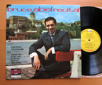 SLPX 1243 Bruce Abel Recital Handel Telemann Dowland EXCELLENT