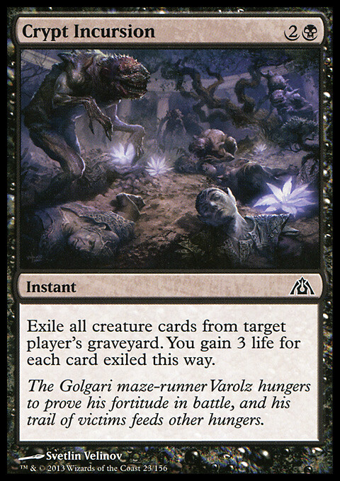 MTG Magic the Gathering Crypt Incursion (23/172) Dragon's Maze LP