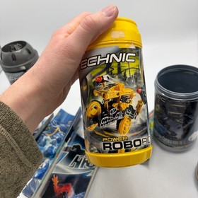 4 x Lego Bionicle Canister Lot + 5 manuals & posters - EMPTY no parts, Throwbots