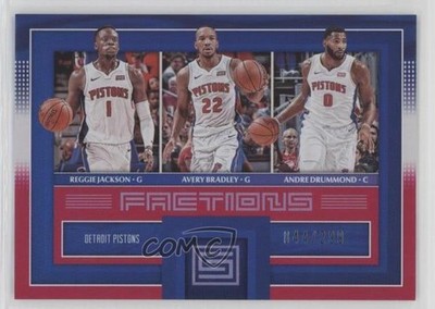 2017 Status Factions Red 44/299 Andre Drummond Avery Bradley Reggie Jackson 0cz