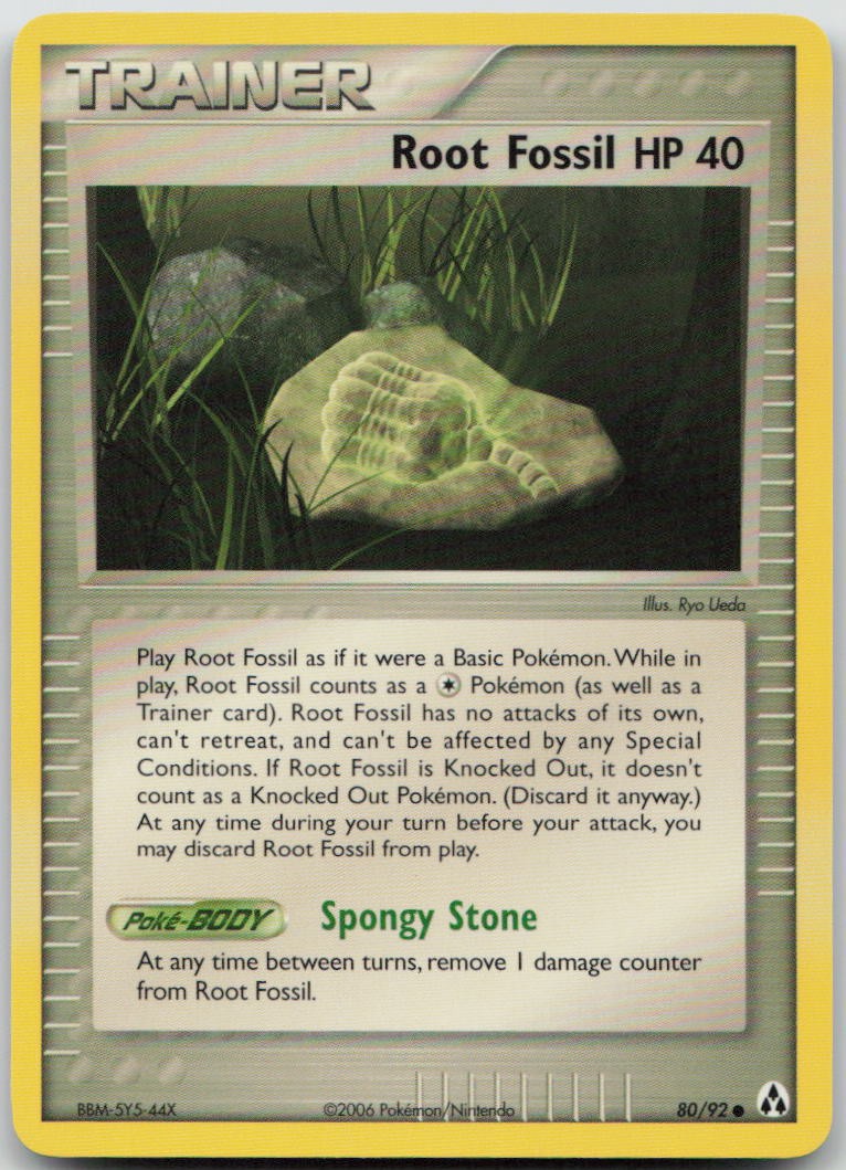 ROOT FOSSIL 80/92 COMMON LEGEND MAKER POKEMON NM/M