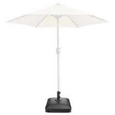 Terrassenschirmständer 4 Rollen 88 Pfund gewichtete Füllung Wasser Sand Markt Outdoor