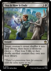 This Is How It Ends #70 Rare Universes Beyond: Doctor Who MTG