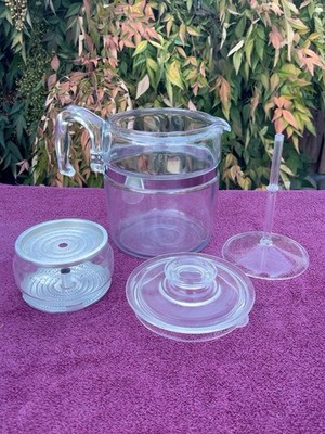 Vintage Pyrex 7759 B Flameware 9 Cup Glass Coffee Percolator Complete USA