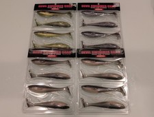 Signal Devil Swimmer Shad 5" 4 pack Swimbait Worm Lure Alabama Rig Unused