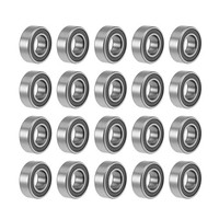 20 X Rillenkugellager MR126-2RS 6Mm ID 12Mm AD 4Mm Bohrung Z2