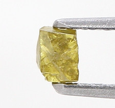 TINY GRAYISH YELLOW COLOR ROUGH NATURAL DIAMOND FANCY DIAMOND RAW DIAMOND 0.18CT