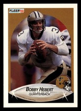 Bobby Hebert 1990 Fleer #187 New Orleans Saints FOOTBALL *223