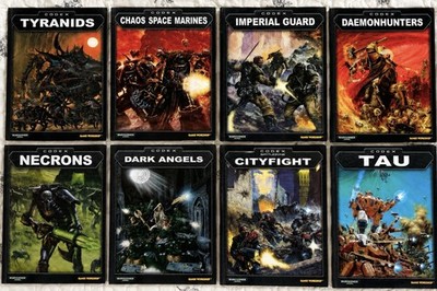Games Workshop Warhammer 40K English Codex Lot: Tyranids, Necrons, Tau