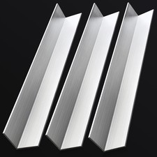 3PCS 2" x 2" x1/8" Aluminum Angle 6061 13" Long T6511 Mill Stock