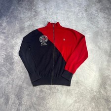 Polo Ralph Lauren Red and Navy Yacht Club Full Zip