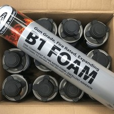 12X Bondit B1 Fire Resistant PU Polyurethane Expanding Foam Gun Grade - Pink 750