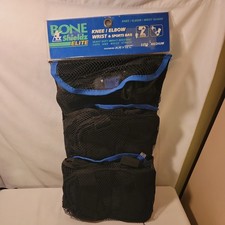 Roller Skt Med Size Knee Elbow Wrist Guards Bone Shieldz Elite w/ Bag 5350