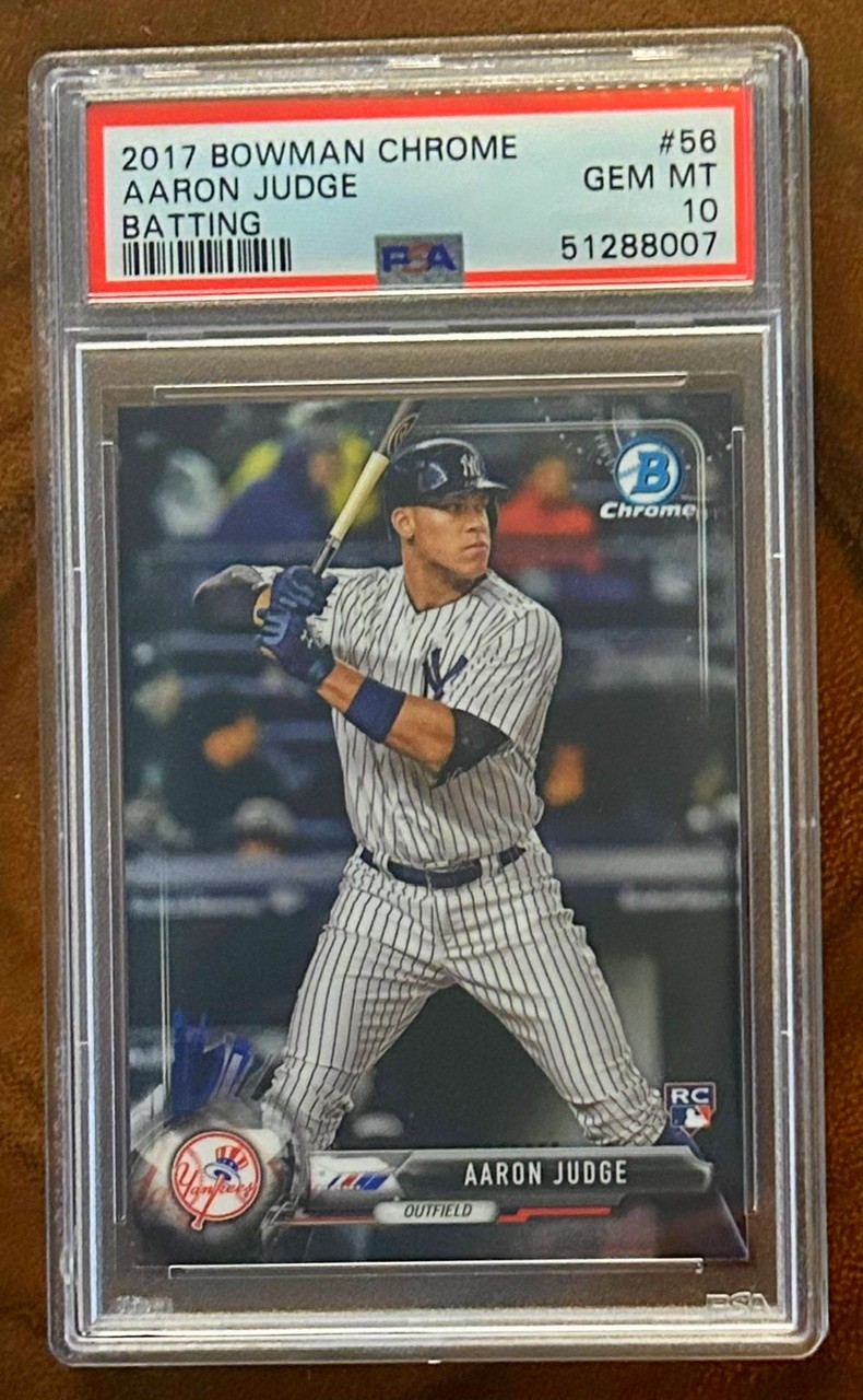 2017 Bowman Chrome Aaron Judge Rookie #56 Batting PSA 10 Gem Mint