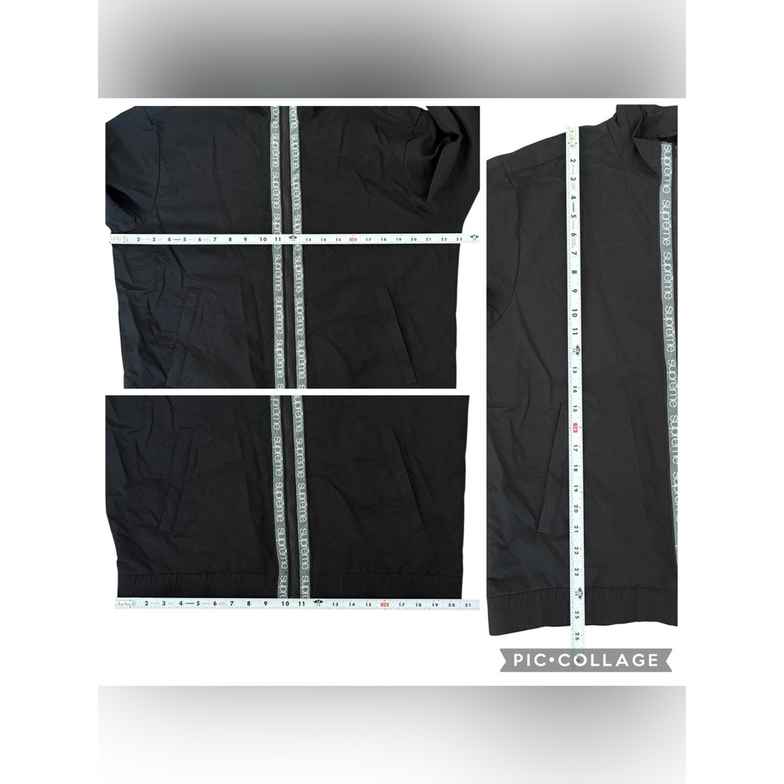 Supreme Classic Logo Taping Track Jacket Black Hype W… - Gem