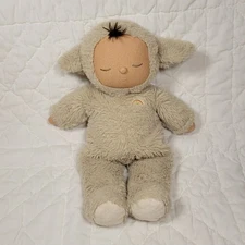 Olliella Lamb Plush Cozy Dinkum 12" Brown Sheep Stuffie Plushie Toy Security