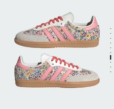 NIB adidas X Liberty London Girls Floral Samba Sneakers In US 13