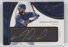 2017 Panini Immaculate Tweed Weave Signatures 36/49 Nomar Mazara Auto 0b2