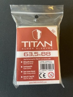 Kartenhüllen Sleeves   SHIELD TITAN   63,5 x 88 (Standard)   110µm