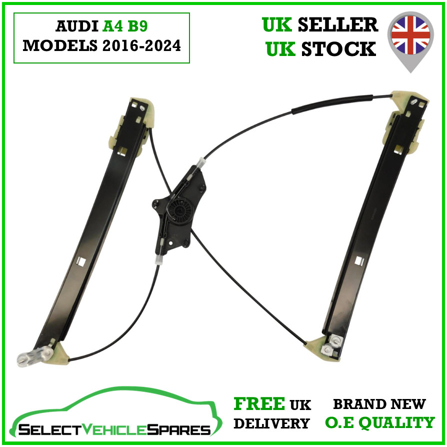 NEW AUDI A4 B9 FRONT RIGHT DRIVERS SIDE WINDOW REGULATOR 2016-2024 - Image 3