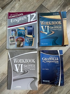 Abeka 12th grade English/grammar (Workbook VI for Handbook of Grammar & Comp.)