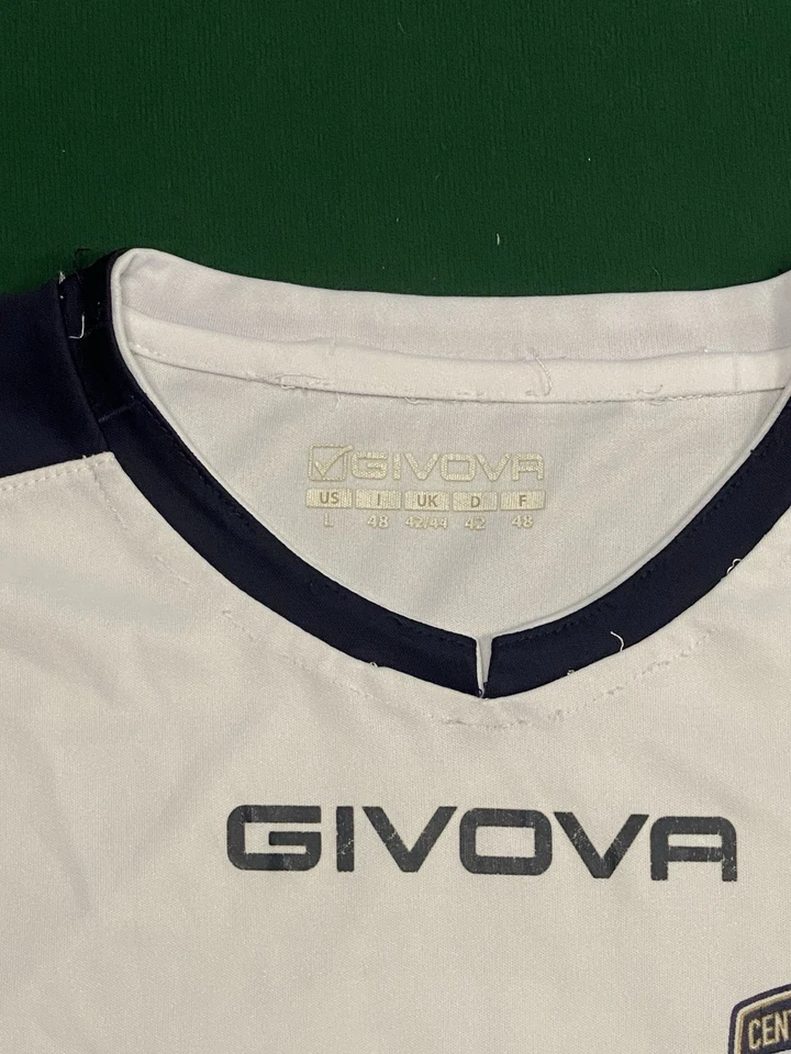 MAGLIA CALCIO CAVESE MATCH WORN PREPARATA INDOSSATA GIVOVA 2019/20 CENTENARIO - Immagine 4 di 4